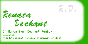 renata dechant business card